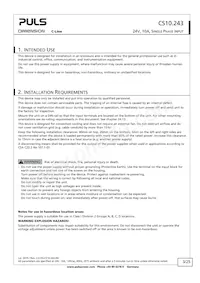 CS10.243 Datasheet Page 3