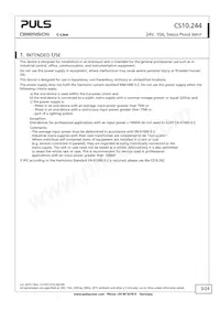 CS10.244 Datasheet Pagina 3