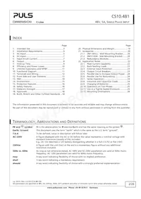 CS10.481 Datasheet Page 2