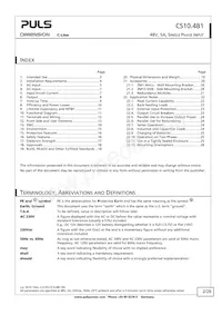 CS10.481 Datasheet Pagina 2