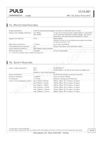 CS10.481 Datasheet Pagina 16