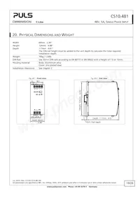 CS10.481 Datasheet Pagina 19