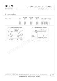 CS5.241-S1 Datasheet Page 9