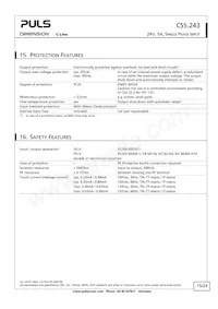 CS5.243 Datasheet Pagina 15