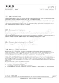 CS5.243 Datasheet Pagina 22