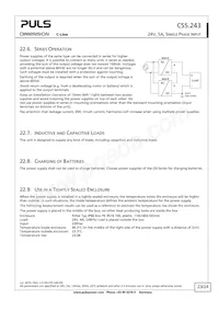 CS5.243 Datasheet Pagina 23