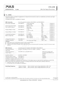 CS5.244 Datasheet Pagina 12