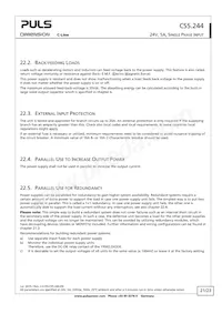 CS5.244 Datasheet Pagina 21