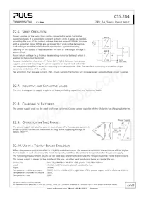 CS5.244 Datasheet Pagina 22