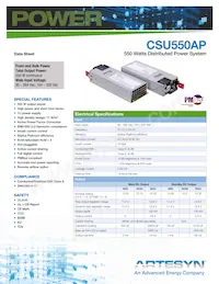 CSU550AP-3-001 Datasheet Cover