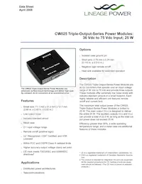 CW025ACL-M Datasheet Cover