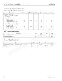 CW025ACL-M Datasheet Page 4