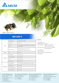 DPS-12FP A數據表 封面