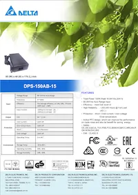 DPS-150AB-15 C Datasheet Cover