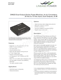 DW025CL-M Datenblatt Cover
