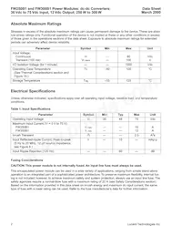 FW300B1 Datasheet Page 2