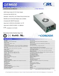 GEM600-24G Datasheet Copertura