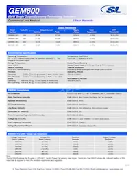 GEM600-24G Datasheet Pagina 2