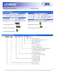 GEM600-24G Datasheet Pagina 3