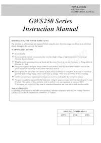 GWS25048/CO2 Datasheet Pagina 13