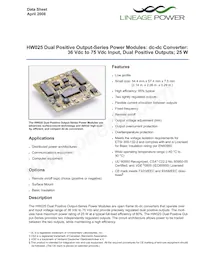 HW025FG Datasheet Cover