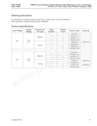 HW025FG Datasheet Page 15