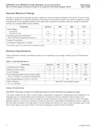 HW050FG Datasheet Page 2