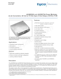 JAHW075A1 Datasheet Cover