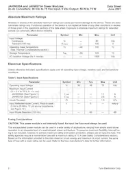 JAHW075A1 Datasheet Page 2
