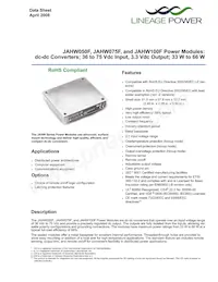 JAHW100F1 Datasheet Cover