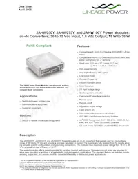 JAHW100Y1 Datasheet Cover
