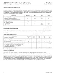 JBW030A1 Datasheet Page 2
