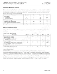 JBW050A1 Datasheet Page 2