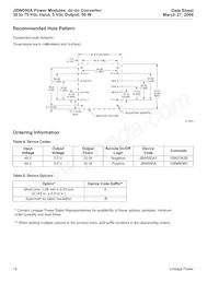 JBW050A1 Datasheet Pagina 14