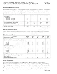 JFW050B1 Datasheet Page 2