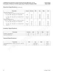 JHW050FY1 Datasheet Page 4