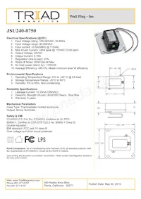 JSU240-0750 Datasheet Cover