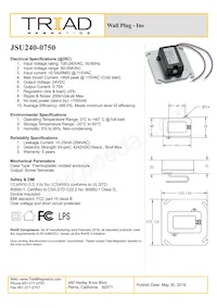 JSU240-0750數據表 封面