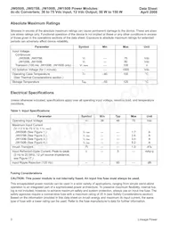 JW150B1 Datasheet Page 2