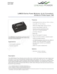 LAW005F Datasheet Cover