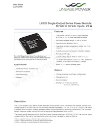 LC020A Datasheet Cover