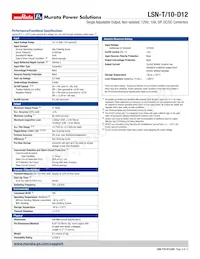 LSN-T/10-D12J-Y-CIS Datasheet Page 3