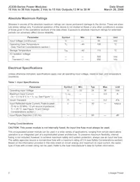LW030A87 Datasheet Page 2