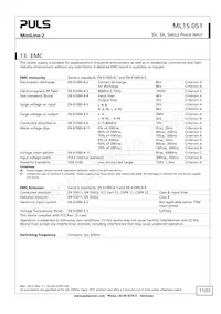 ML15.051 Datasheet Pagina 11