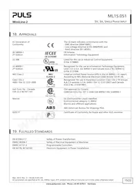 ML15.051 Datasheet Pagina 15