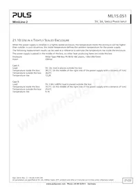 ML15.051 데이터 시트 페이지 21