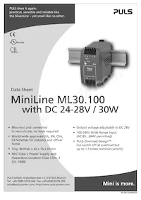 ML30.100 Datenblatt Cover