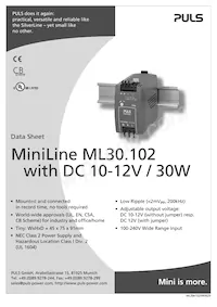 ML30.102 Datasheet Copertura