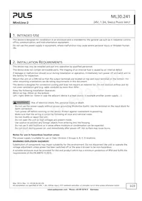 ML30.241 Datasheet Pagina 3