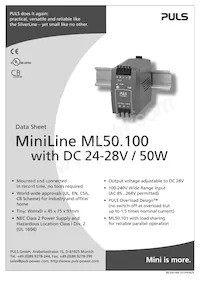 ML50.101 Datenblatt Cover